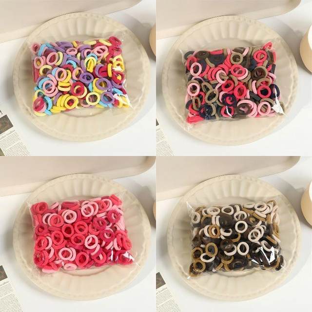 90 high elastic rubber band set high elastic and durable hair tie ...