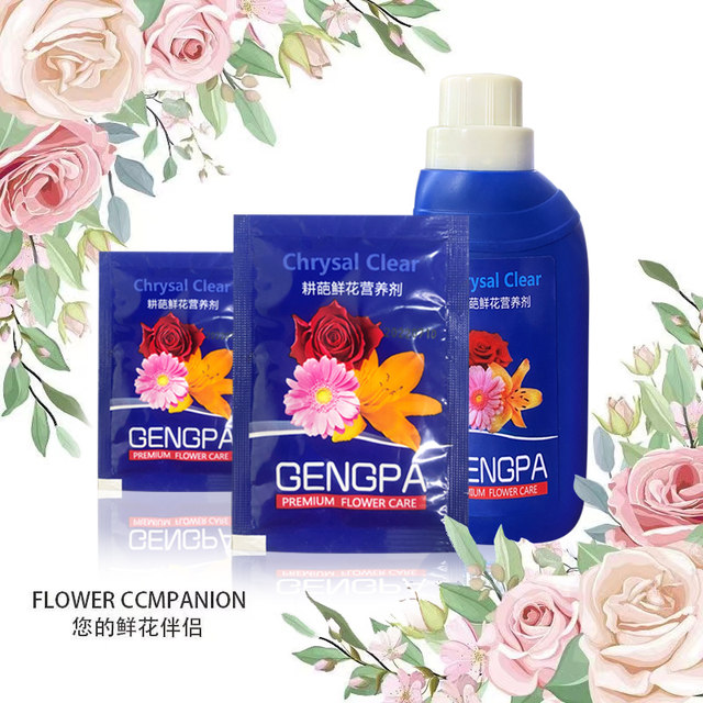 Universal plant flower preservative for flowers, clear and enhanced