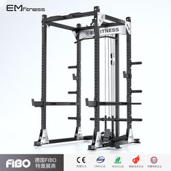 Yimai Professional Commercial Frame-Style Squat Rack for Home Use, Free Weightlifting Bench Press Rack, Multifunctional Fitness Barbell Gantry Rack