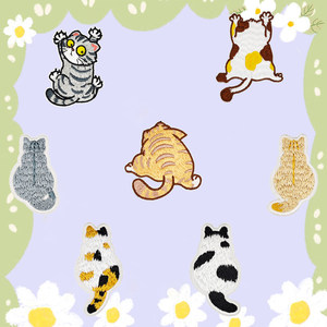 
Down jacket patch stickers self-adhesive and seam-free cute children's clothes and pants hole repair decorative DIY embroidery cloth stickers