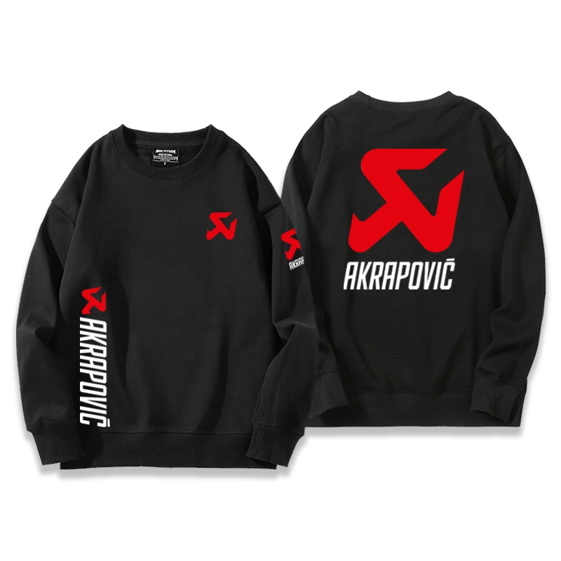 天蝎蝎子AKRAPOVIC机车排气摩托车爱好者圆领卫衣男秋冬加