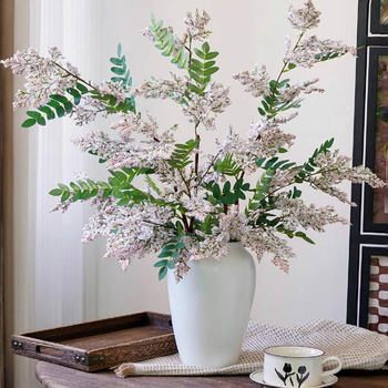 
Mujian high-end Sophora japonica artificial flower decorations, fake flower arrangements, plastic flowers, silk flowers, table decorations