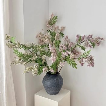 
High-quality Sophora japonica artificial flowers, high-end artificial flower decorations, high-end Sophora flower retro home living room table flower decorations