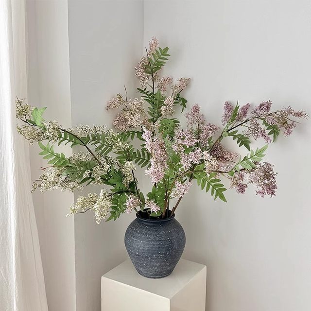 
High-quality Sophora japonica artificial flowers, high-end artificial flower decorations, high-end Sophora flower retro home living room table flower decorations