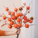 Simulated persimmon decoration ornaments persimmons Ruyi branches green plants high-end new year dried flowers bouquet living room flower arrangement

