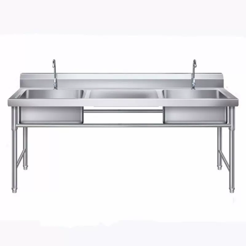 艾科堡商用不锈钢水槽175 60 80cm双池中平台上下水解冻清洗池akb Taobao 艾科堡商用不锈钢水槽175 60 80cm双池中平台上下水解冻清洗池akb Taobao