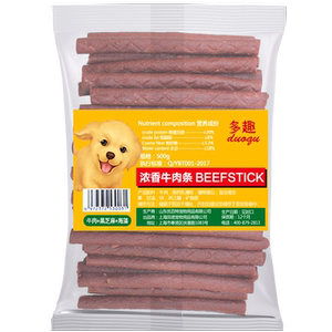 
Fun dog snacks beef strips pet dog training rewards large and small Teddy golden retriever fresh meat jerky teeth grinding stick