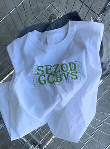 
Vest men's summer ins American high street fashion brand pure cotton loose casual waistcoat sports fitness sleeveless t-shirt for outer wear