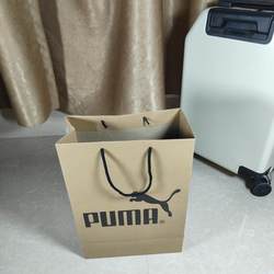 Puma Kraft Paper Tote Bag Packaging Bag Counter Bag Shopping Paper Bag Gift Bag Shoe Bag