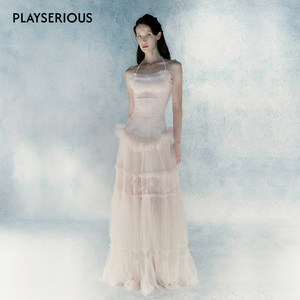 
[Same style as Xiaoyi’s classmate] CAMEY LIU 26 spring and summer new style French dress halter neck long skirt for women