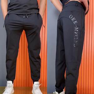 Autumn new products men's slim feet elastic sports pants guard pants tide brand casual pants INS male pants 018