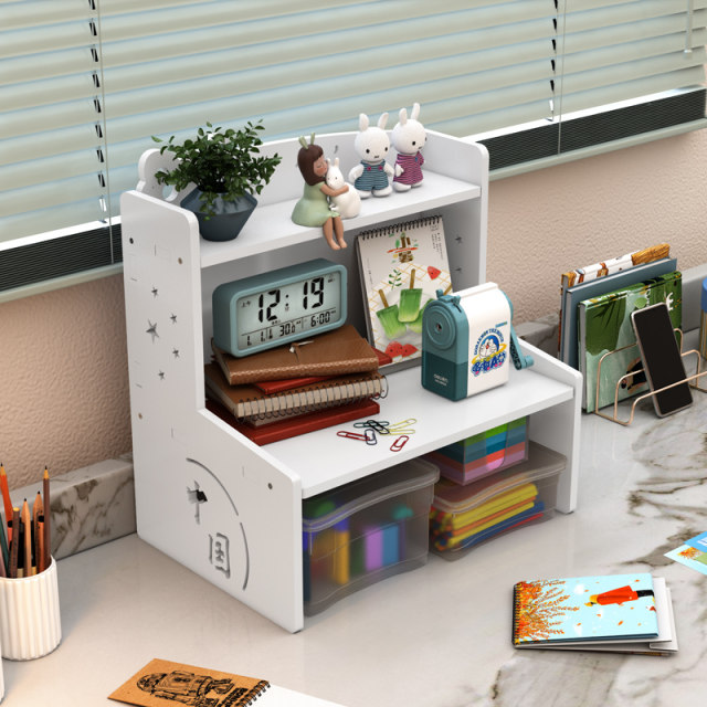 Student Rack Desktop storage rack student dormitory ins elevated rack toy cosmetics ...