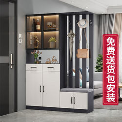 Entrance Cabinet Partition, Entryway Shoe Cabinet Integrated Screen, Living Room Light Luxury Entrance Wine Cabinet, Household Coat and Hat Storage Cabinet
