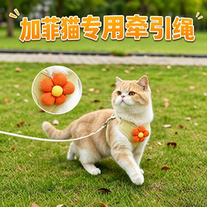 
Garfield's special kitten traction rope, cat pet and kitten anti-breakaway harness, cat I-shaped traction rope