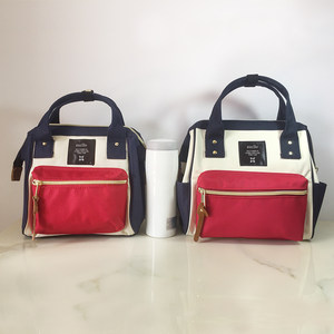 Japan Lotte new messenger bag women's trumpet double -use handbag large -capacity lightweight casual mothers shoulder bag