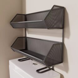 Storage Rack Above the Toilet in the Bathroom, Toilet Paper Storage Rack, Toilet and Bathroom Supplies Storage Organizer
