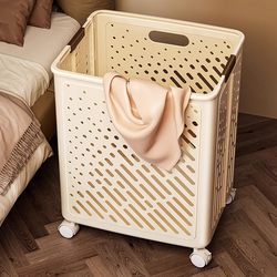 Dirty Clothes Basket, High-Looking and Stylish, Large-Capacity Foldable Laundry Basket for Home Use, Bathroom Clothes Storage Solution