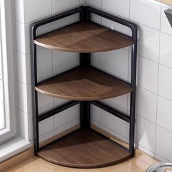 Kitchen Storage Rack Countertop Corner Triangular Spice Rack Corner Spice Storage Rack Multifunctional Seasoning Rack