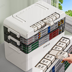 Medicine Box Storage Box, Family-Sized Portable Seven-Day-A-Week Medicine Dispensing Box for the Elderly, Large-Capacity Household Medicine Box