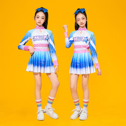Children's Pom-Pom Cheerleading Performance Cheerleader Performance Female Dance Costumes Sports Meet Aerobics Competition Costumes