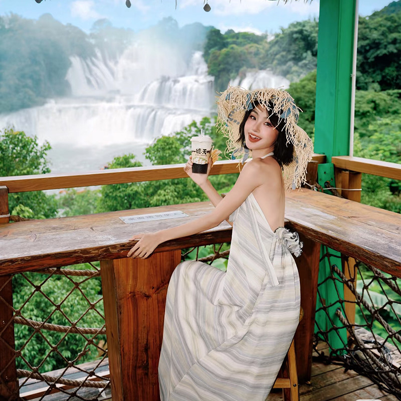 纯玩含机票 广西旅游桂林百色北海全景环线跨国瀑布8天7晚跟团游