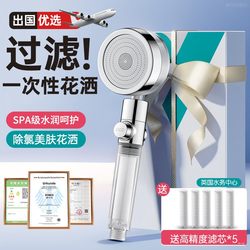 Disposable Filter Shower Head for Bali, Indonesia, Thailand Travel, Portable Shower for Bathing, Universal for Cruise Ships and Hotels