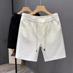 Simple and Versatile White Shorts for Men, Summer Thin Beach Shorts, Loose-Fitting Casual Home Shorts for Men