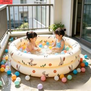 
New inflatable swimming pool, thickened pool body, indoor and outdoor universal baby splashing children's leisure ocean ball play pool