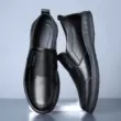 Giày đầu bếp nam chống trượt chống thấm nước nhà bếp nam nhỏ màu đen giày đi làm công sở thông thường giày da công sở chống bụi bẩn xu hướng bảo hộ lao động