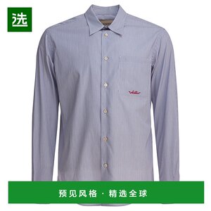 
Hong Kong direct mail valentino Valentino men's logo embroidered button-down shirt 7V3ABS77B2Q