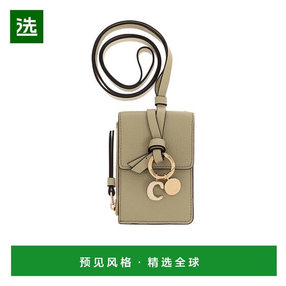 
Hong Kong Direct Mail Chloe Letter Strap Card Holder C23SP769F57 Cowhide Crossbody Bag