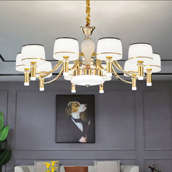 Modern Minimalist Living Room Chandelier 2025 New High-End Elegant American Light Luxury Internet Celebrity Super Bright Main Hall Light