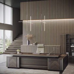 Italian Minimalist Suspended Chandelier for Villa Living Room Dining Table Lamp Designer Modern Coordinate Line Staircase Lighting Fixtures