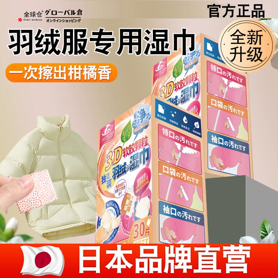 
Global Warehouse Down Jacket Cleaning Wipes Wash-Free Powerful Decontamination Portable Clothing Cleaner Special for Dry Cleaning