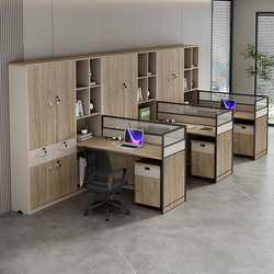 Financial Desk Staff Station Simple Modern Single Seat 2/4/6 Person Screen Partition Deck Desk Staff Table