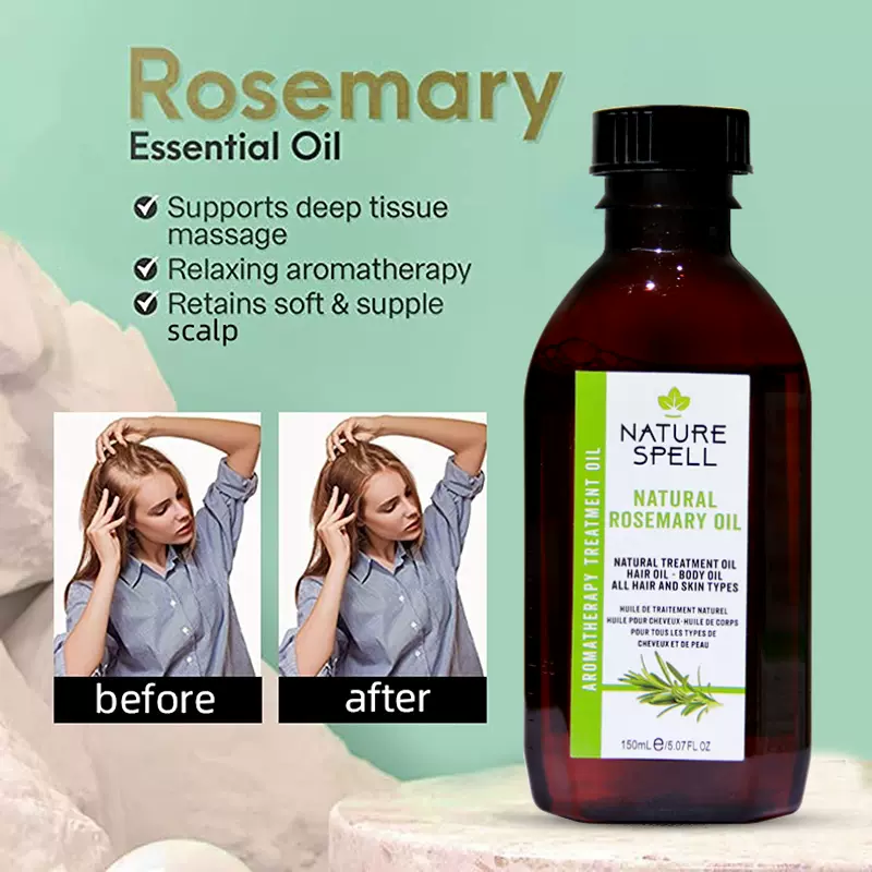 Nature Spell Rosemary Essential Oil Hair Nourishing Essentia-Taobao