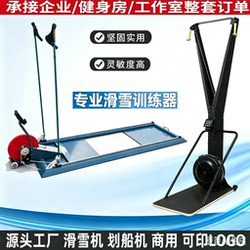 Ski Machine with Wind Resistance and Magnetic Resistance, Indoor Simulated Fitness, Aerobic Shaping, Back Muscle Training, Commercial and Home Use, Silent Rowing Machine