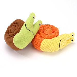 
Genghai Gentian plush sniffing dog toy cartoon snail hiding food sniffing mat cat and dog play sound puzzle