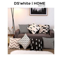 T4Kzi German Nordic Black and White Pillowcase Geometric ins Modern Minimalist Cushion Living Room Sofa Headboard Pillow