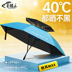 New Style Head-Mounted Umbrella, Sun Protection Umbrella Hat, Fishing-Specific Overhead Umbrella, Sunshade Umbrella, Portable Umbrella Hat