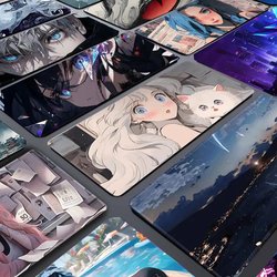 Mouse Pad Extra Large E-Sports Anime Two-Dimensional Computer Keyboard Mat for Men and Women Office Non-Slip Desk Mat Desktop