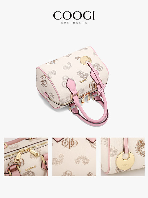 COOGI bag women's new 2025 light luxury high-end handbag single shoulder crossbody bag bowling bag small square bag