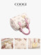 COOGI bag women's new 2025 light luxury high-end handbag single shoulder crossbody bag bowling bag small square bag