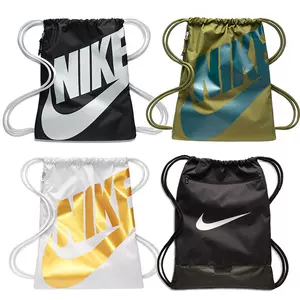 Nike耐克抽繩包女束口包運動後揹包大容量訓練健身包男DM3978-010-Taobao