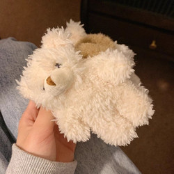 Cute Plush Rabbit and Bear Hair Clip for Women, Large Furry Hair Clip for the Back of the Head, Cartoon Girl Hair Accessory, Autumn and Winter