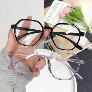 
No-makeup mirror, ultra-light, slimming, big-face, myopic glasses for women, Korean version, trendy, can be equipped with prescription anti-blue light eye frames, internet celebrity