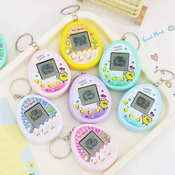 
Nostalgic electronic pet machine with simple operation, feeding elf game console, parent-child interactive decompression toy for boys and girls