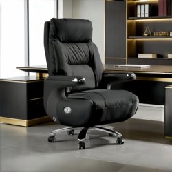 Intelligent Massage Electric Leather Boss Chair Light Luxury High-End Reclining Nap E-Sports Office Computer Chair Home