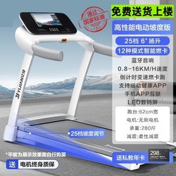 Large Household Shock-Absorbing Fitness Equipment for Weight Loss, Indoor Gym-Specific Fat-Burning Silent Walking Machine Treadmill