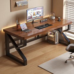 Solid Wood Computer Desk, Desktop Office Desk, Long Table, Simple Student Desk, Home Bedroom Gaming Desk, Workbench